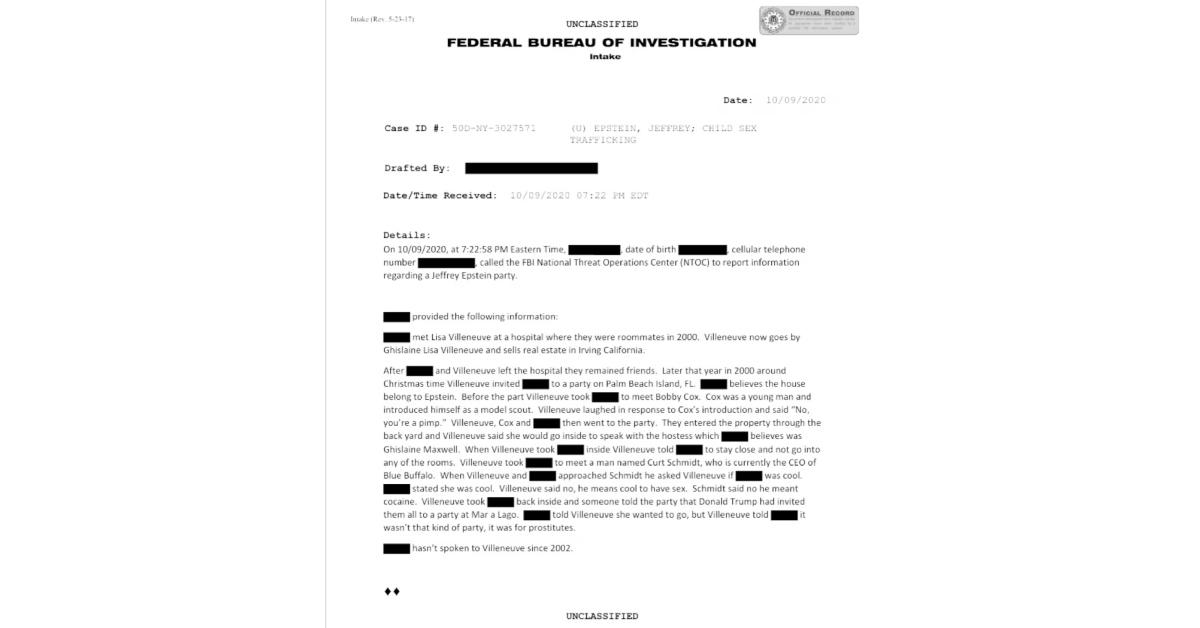 Photo of The lady reported her story to the FBI in 2020.