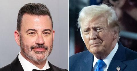 Photo of Jimmy Kimmel and Donald Trump.