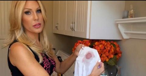 Gretchen Rossi shows you how to remove red wine, lipstick, grease and arm pit stains