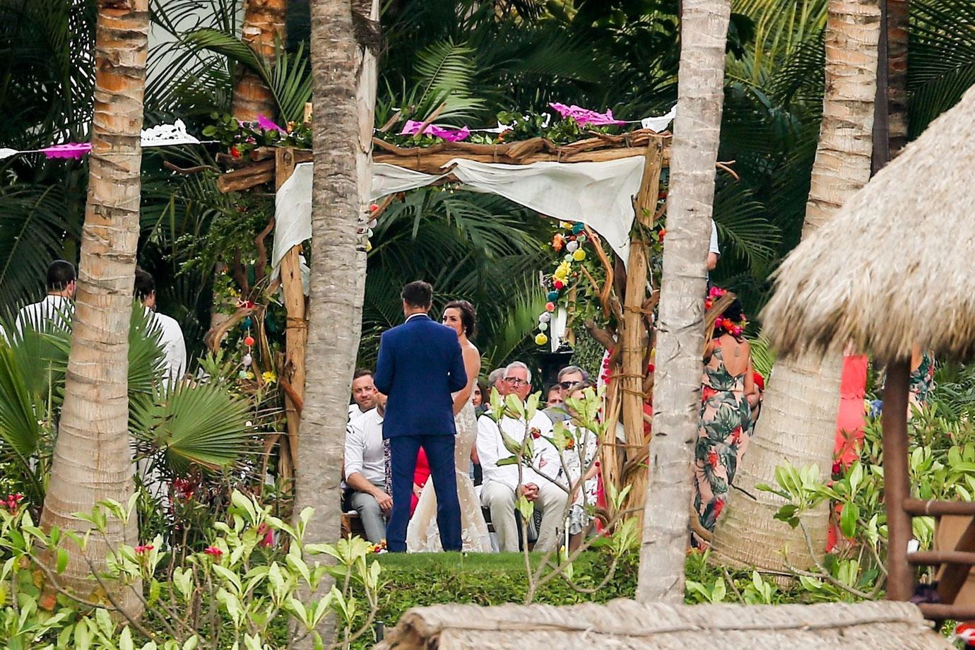Bachelor in paradise stars return to mexico for evan bass and carly waddell wedding 01