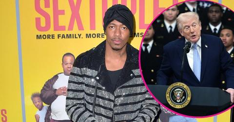 inset and image of trump and nick cannon