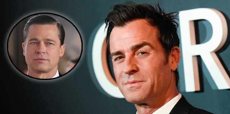 Justin theroux shades brad pitt feud war fight jennifer aniston hero