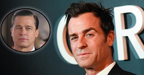 Justin theroux shades brad pitt feud war fight jennifer aniston hero