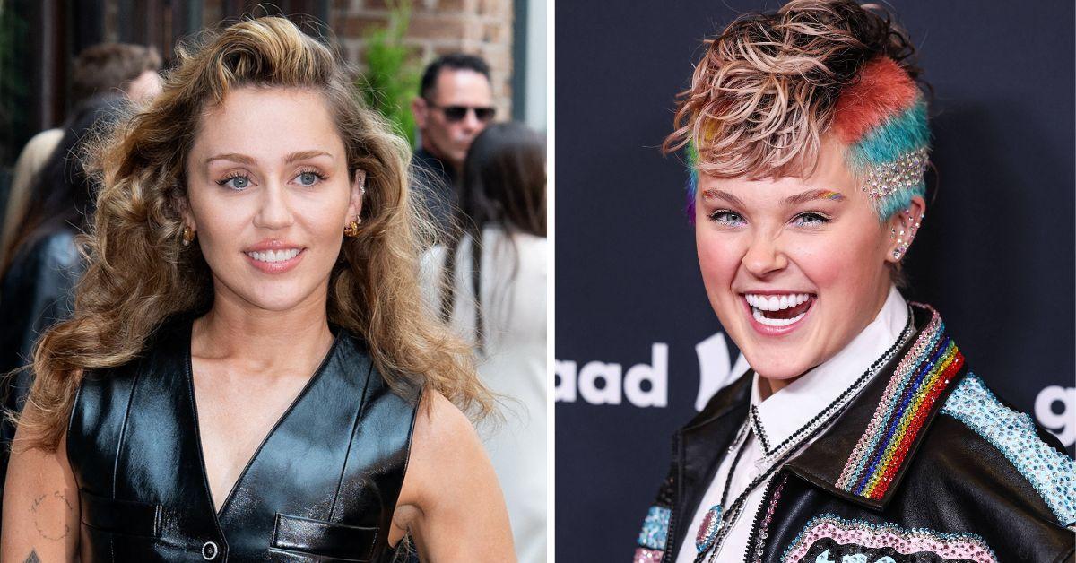Photo of Miley Cyrus and JoJo Siwa