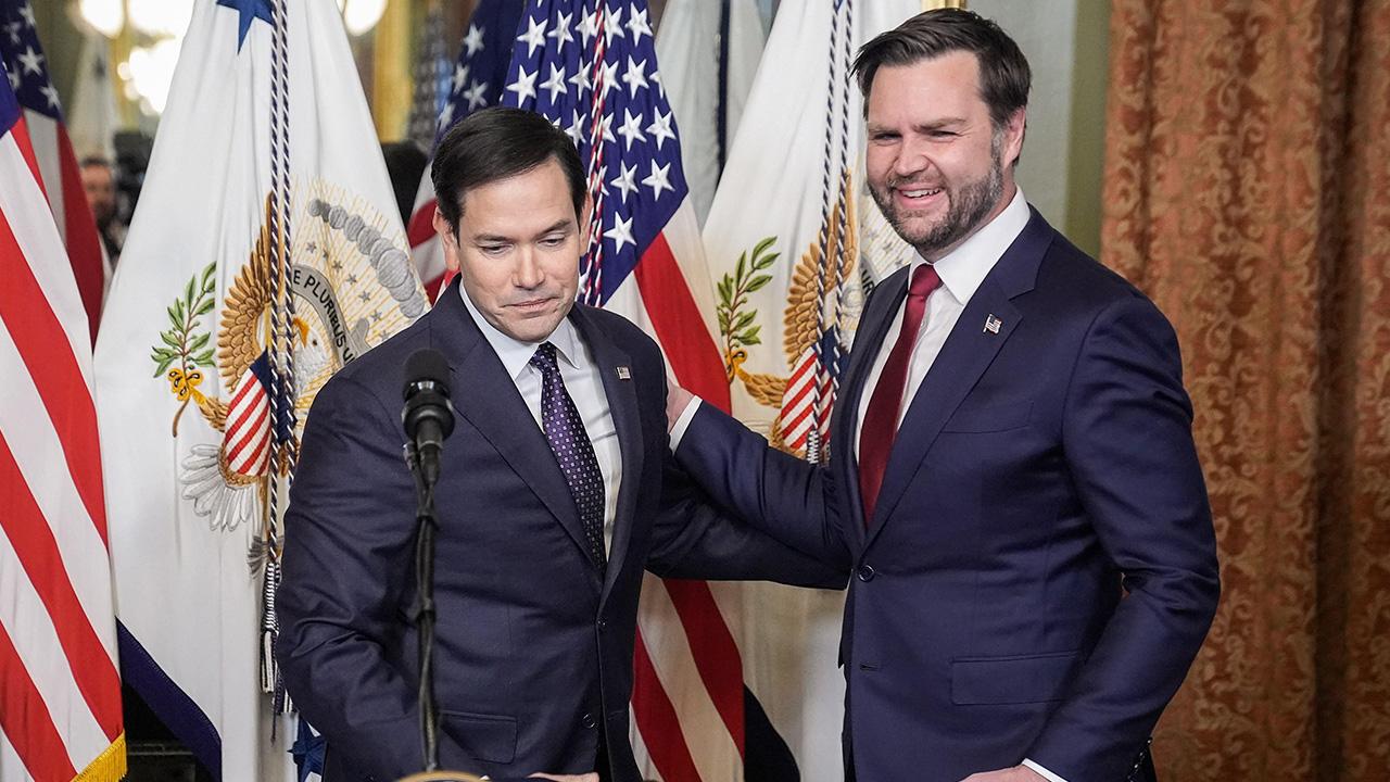 Image of Marco Rubio trailed behind J.D. Vance in recent polling.