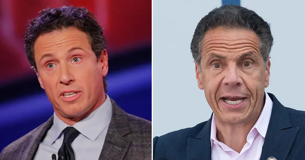 Composite photo of Christ Cuomo and Andrew Cuomo