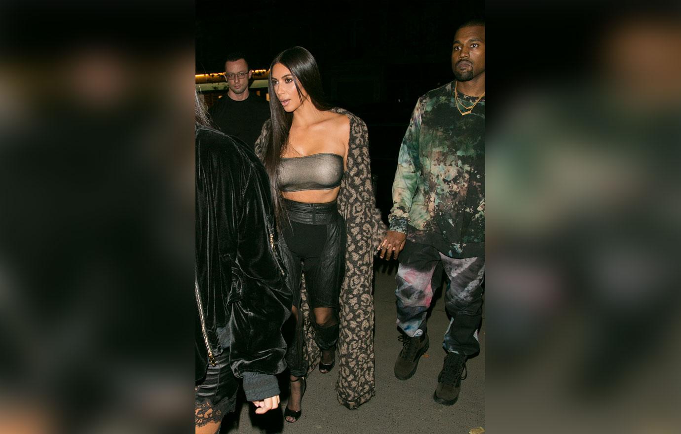 Kim Kardashian &amp; Kany West Sighting  : Day Three Paris Fashion Week Spring/Summer 2017