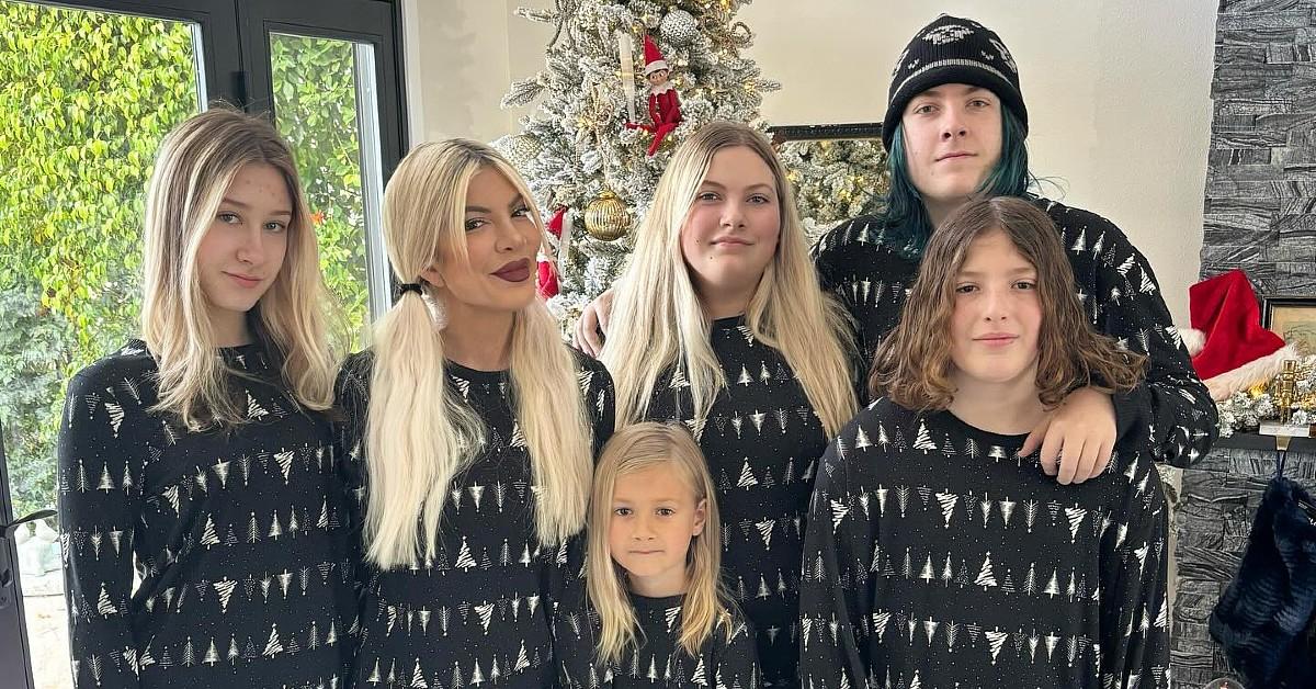 image of Tori Spelling is super close with her kids.