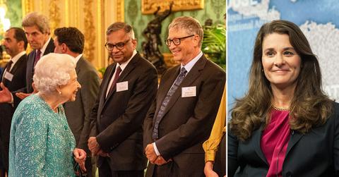 bill gates visits windsor castle queen prince william after reuniting ex melinda daughter wedding
