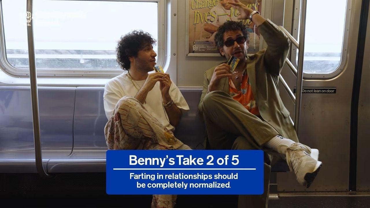 image of Benny Blanco believes passing gas should be 'completely normal' between romantic partners.