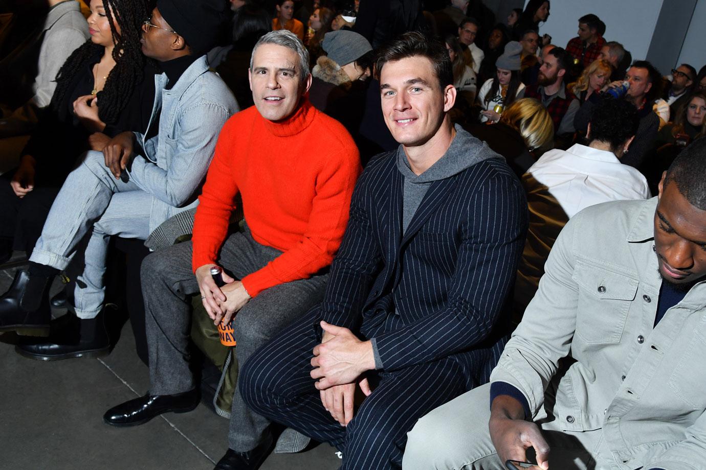 Andy Cohen And Tyler Cameron At New York Fashion Week