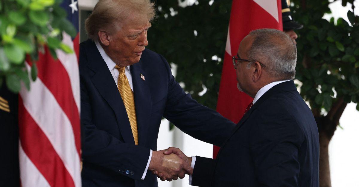 photo of Donald Trump and Prime Minister Crown Prince Salman bin Hamad Al-Khalifa of the Kingdom of Bahrain