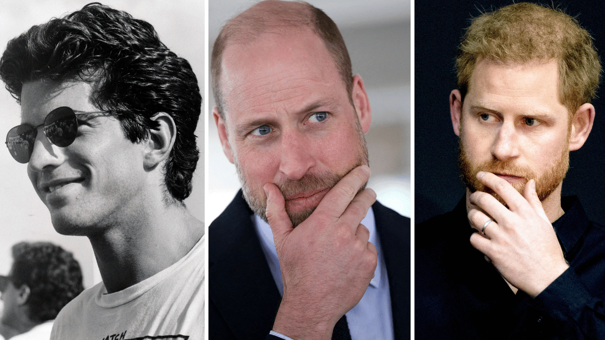 Photo of John F. Kennedy Jr., Prince William, Prince Harry