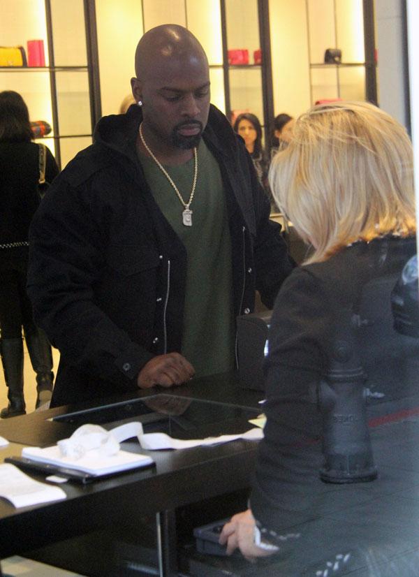 Corey Gamble is seen buying jewelry after he spent Christmas with his  girlfriend Kris Jenner