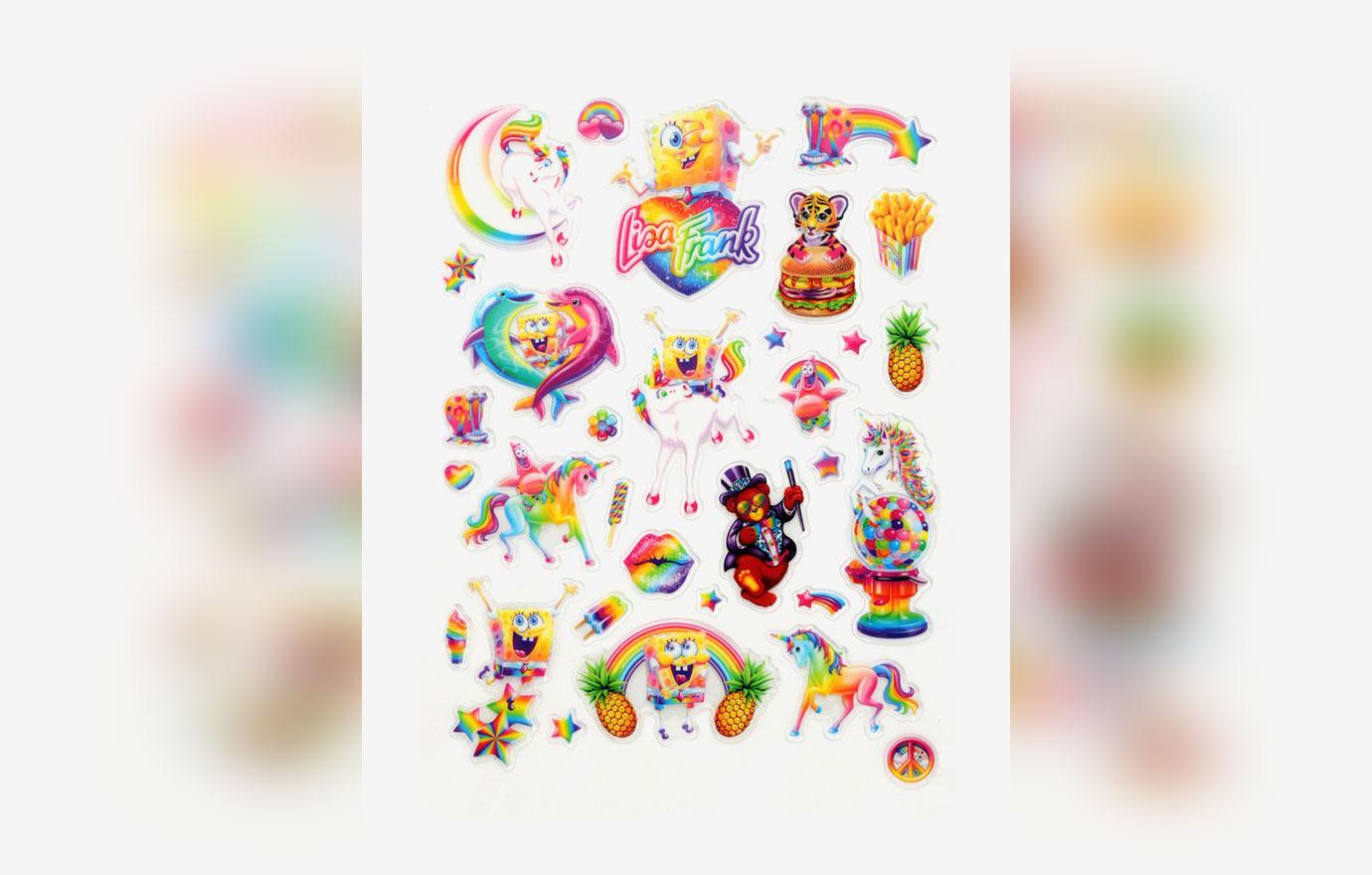 Lisa Frank x SpongeBob Sticker Sheet 7