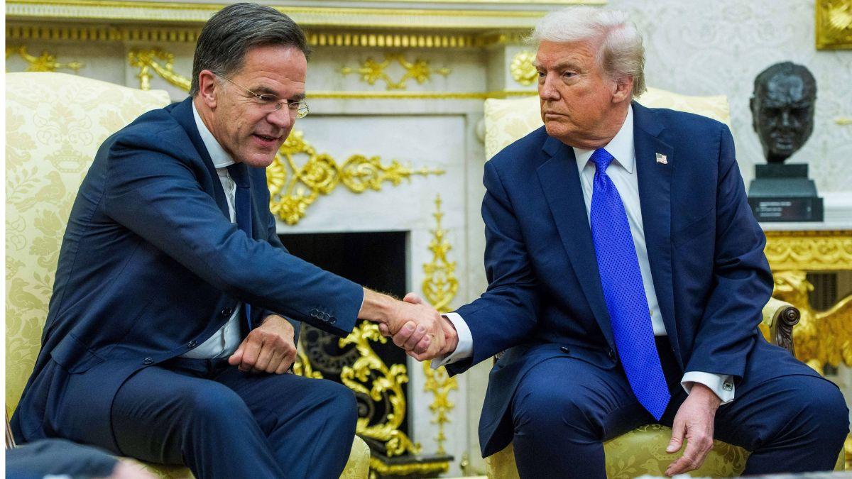 image of Donald Trump said he had 'formed the framework of a future deal' on Greenland after a conversation with NATO chief Mark Rutte.