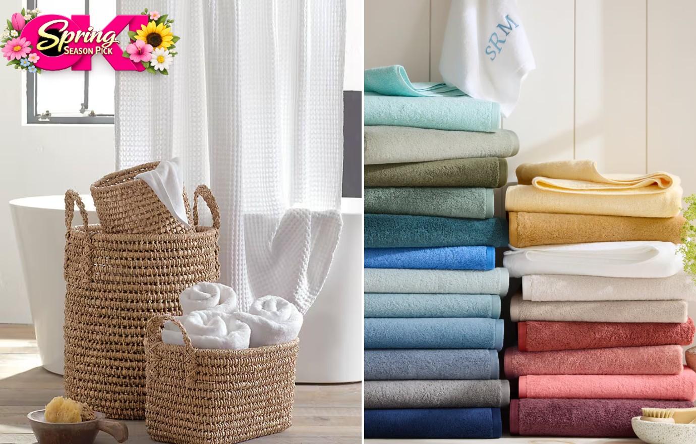 garnet hill towels shoer curtian ok