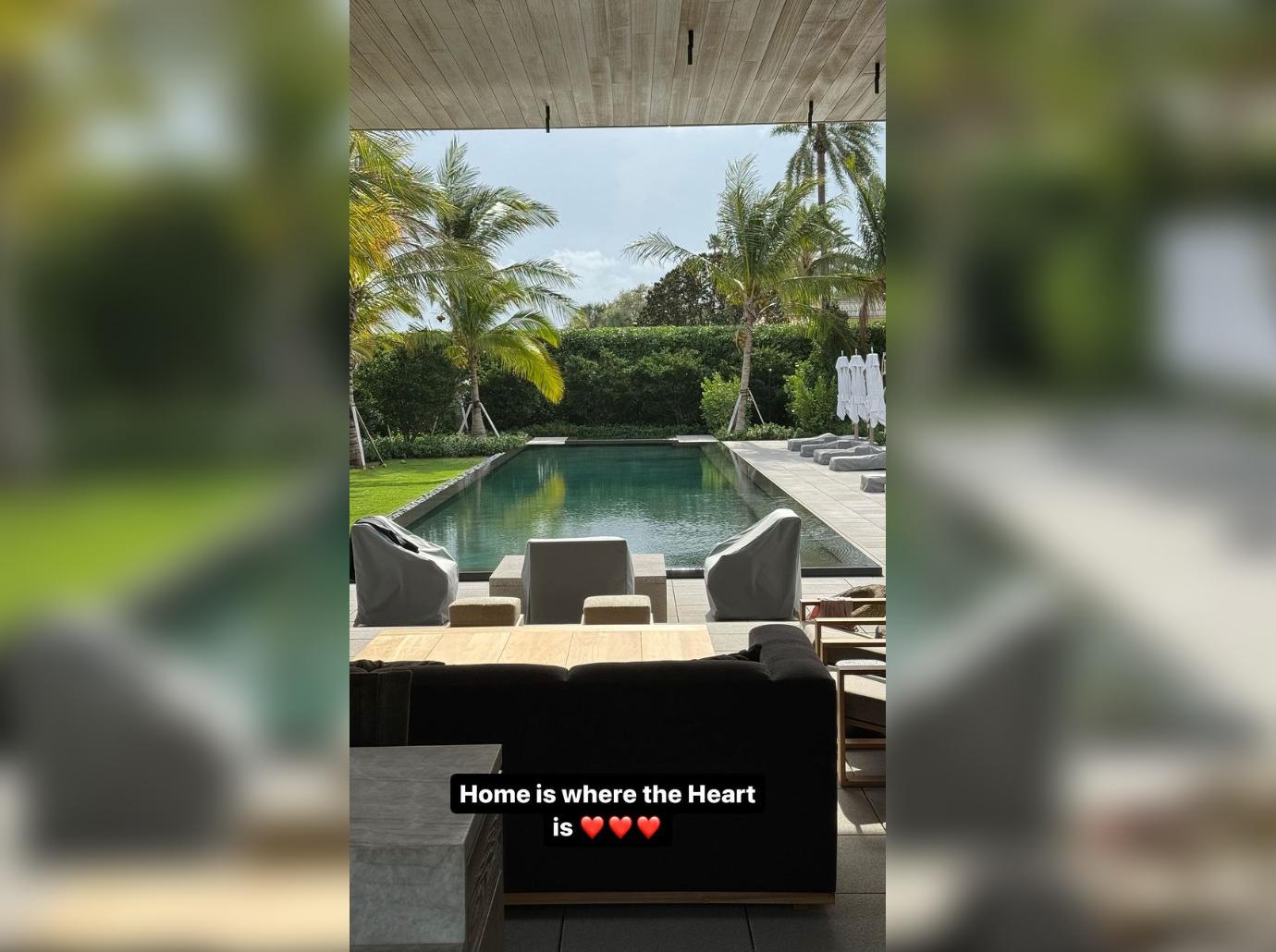 tom brady mansion backyard pool home live miami