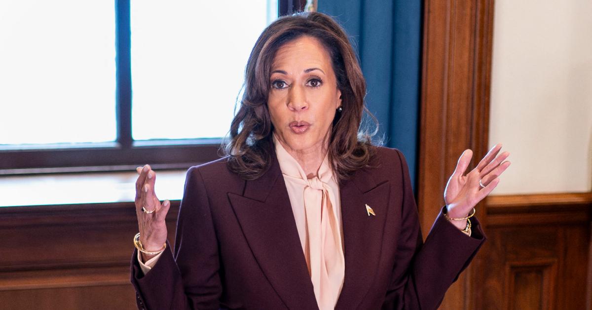 Image of Kamala Harris reacted to Jimmy Kimmel's recent brief suspension.