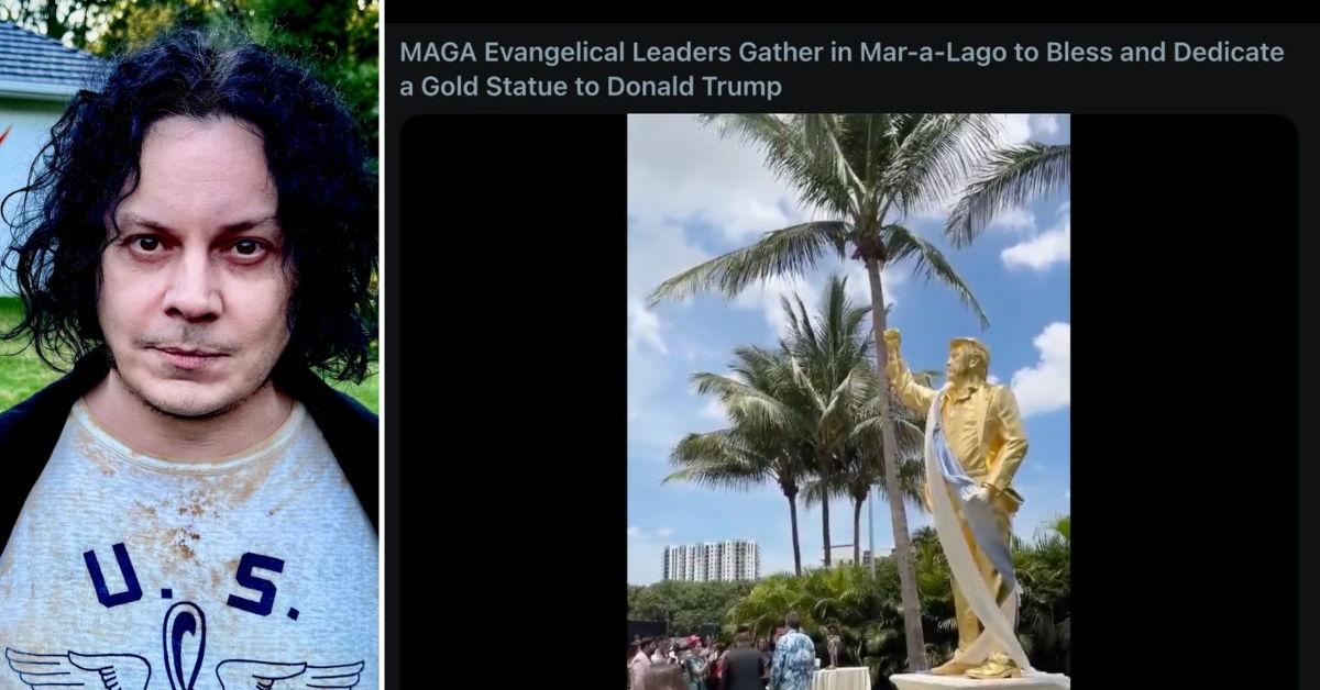 Jack White Bashes Donald Trump's Gold Statue After&hellip;