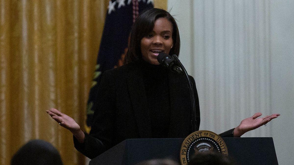 image of Candace Owens described the scene as 'almost like dry ice.'