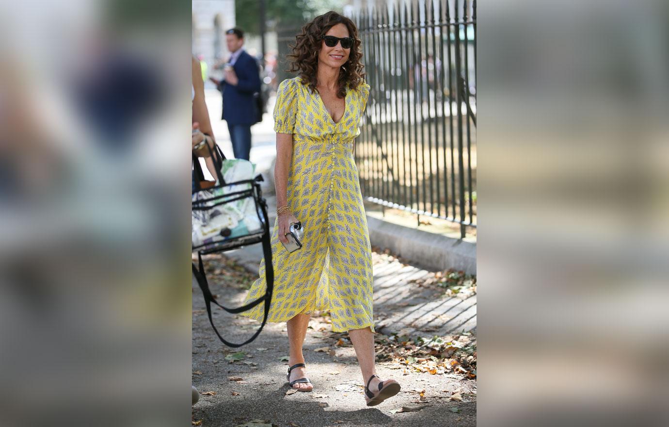 Minnie driver yellow sundress filming speechless 2