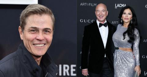 Composite Photo of Patrick Whitesell, Lauren Sanchez and Jeff Bezos