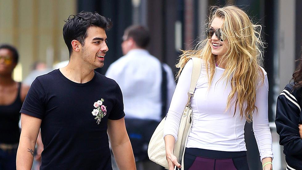 Gigi Hadid and rumored boyfriend Joe Jonas take a romantic stroll while laughing in NYC