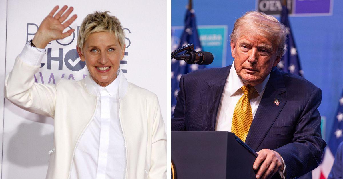 image of Ellen DeGeneres recently relocated to the English countryside with wife Portia de Rossi after the 2024 U.S. presidential election.