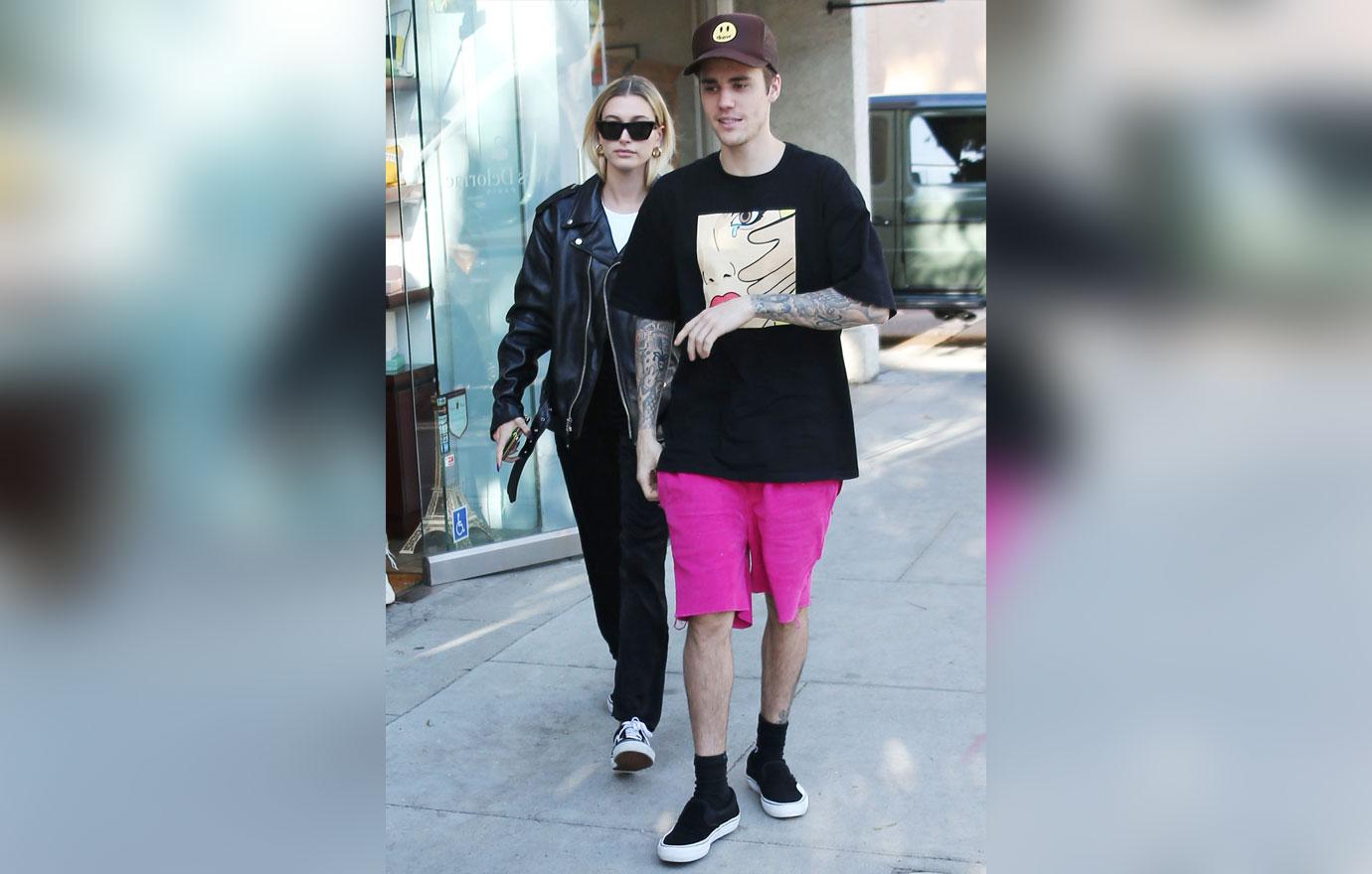 Justin Bieber and Hailey Rhode Bieber out and about, Los Angeles, USA - 23 Nov 2019