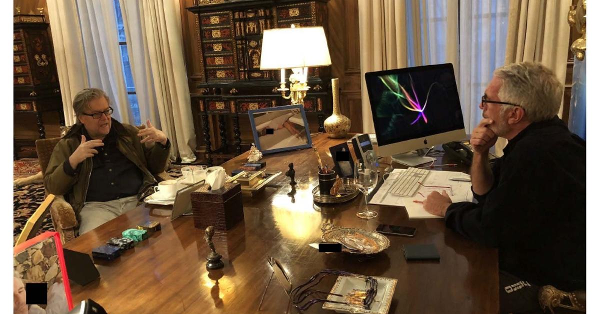 Photo of Other famous faces in the trove of images included Steve Bannon and Woody Allen.