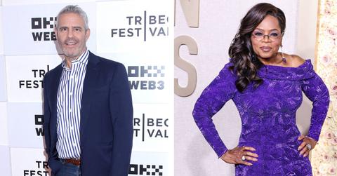 Composite photo of Andy Cohen and Oprah Winfrey.