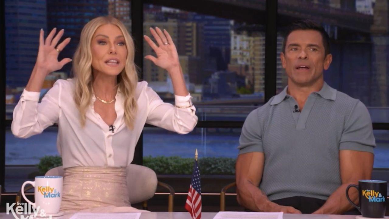 Image of Kelly Ripa confessed that she had drank a lot of champagne.