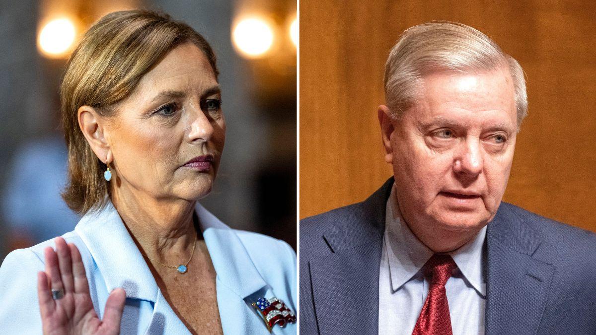Photo of Darline Graham Nordone and Lindsey Graham.