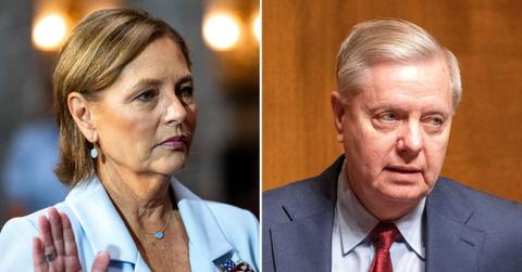 Photo of Darline Graham Nordone and Lindsey Graham.