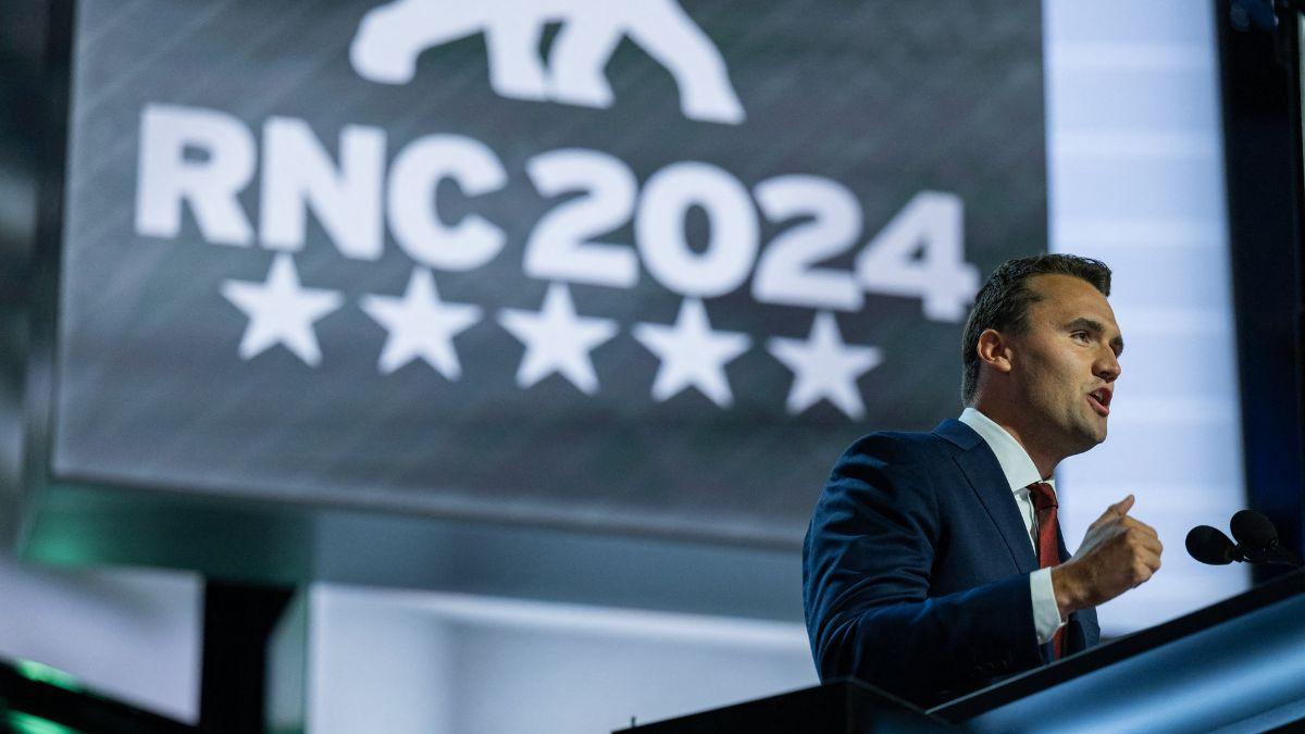 image of Erika Kirk has been criticized for looking 'overly cheerful' after her husband died. 