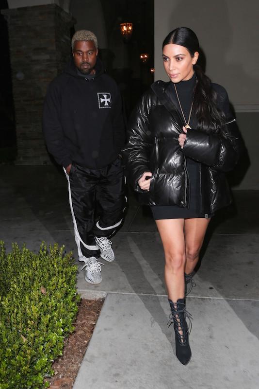 Kim Kardashian and Kanye West have a Night with the Family including Rob Kardashian