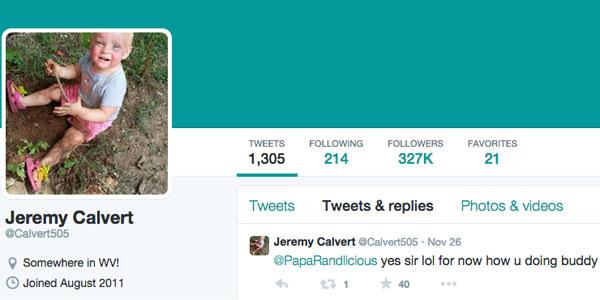 Jeremy calvert returns to twitter