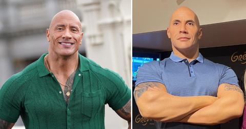 dwayne the rock johnson wax figure roasted fans