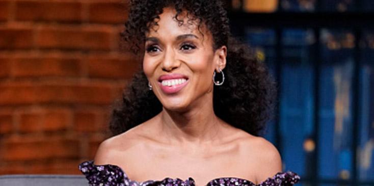 Kerry washington late night seth meyers pics