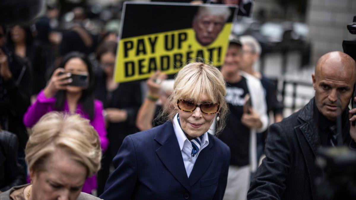 Image of Donald Trump owes E. Jean Carroll approximately $94.7 million after a federal jury found him liable for sexual abuse and defamation.