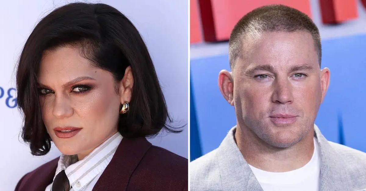 Split photo of Jessie J and Channing Tatum