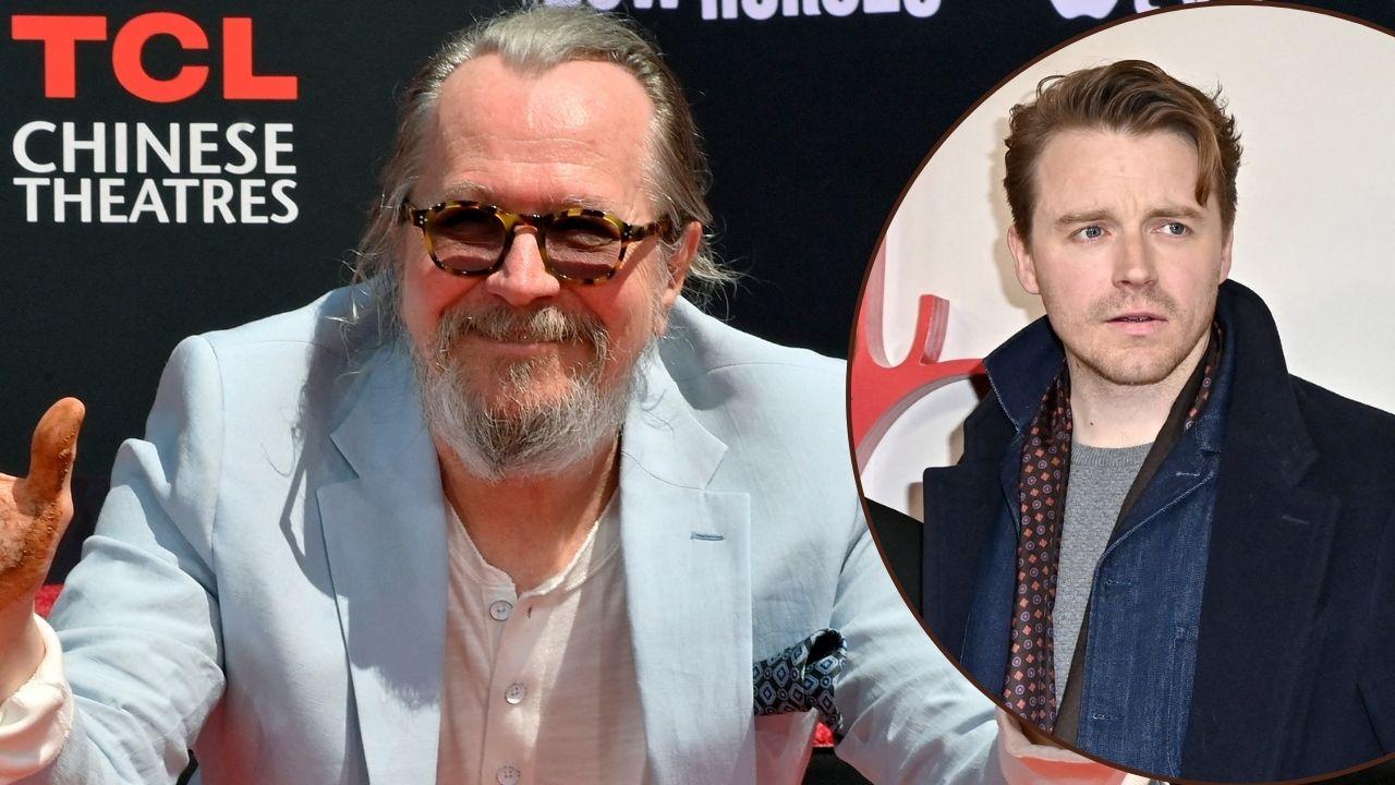 Split photo of Gary Oldman and Jack Lowden