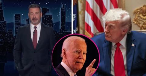 image of trump, Joe Biden, jimmy Kimmel