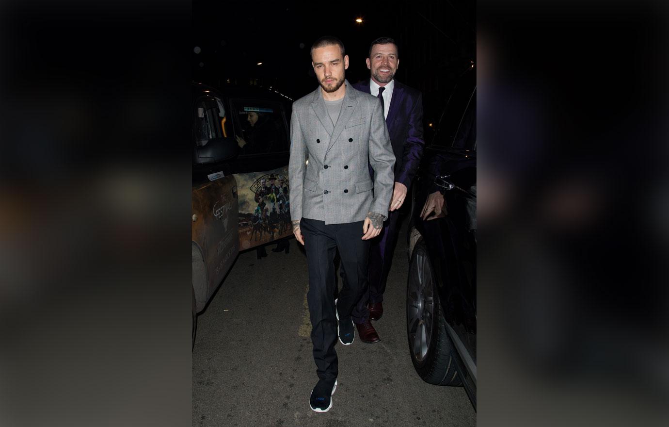 Liam Payne exits the Vogue X BAFTA party alone