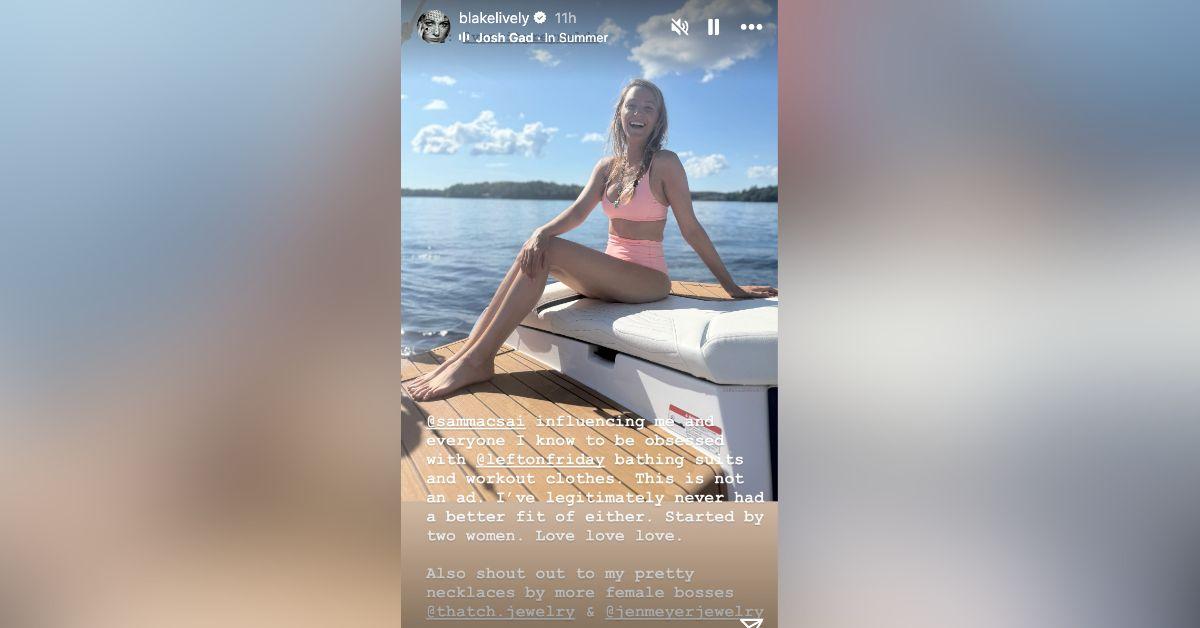 image of The star posted a bikini body photo on Instagram.