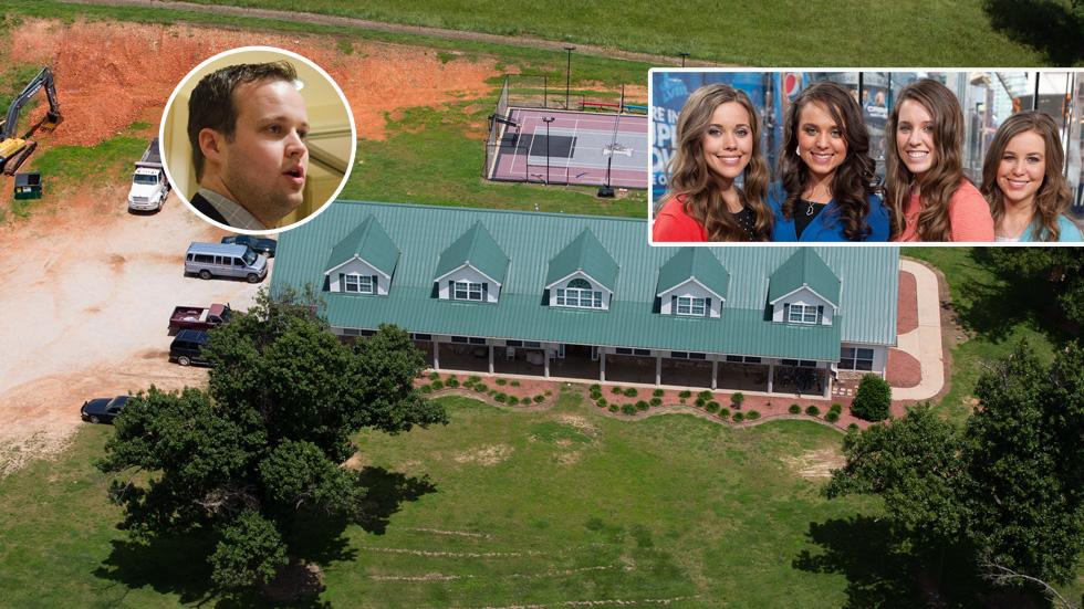 EXCLUSIVE: Aerial views of the Duggar family compound in Tontitown, Arkansas.