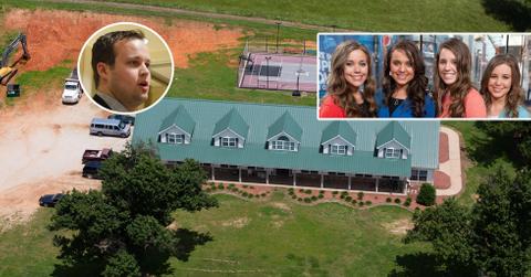 EXCLUSIVE: Aerial views of the Duggar family compound in Tontitown, Arkansas.