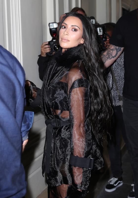 Kim Kardashian &amp; Kris Jenner Out During Paris Fashion Week