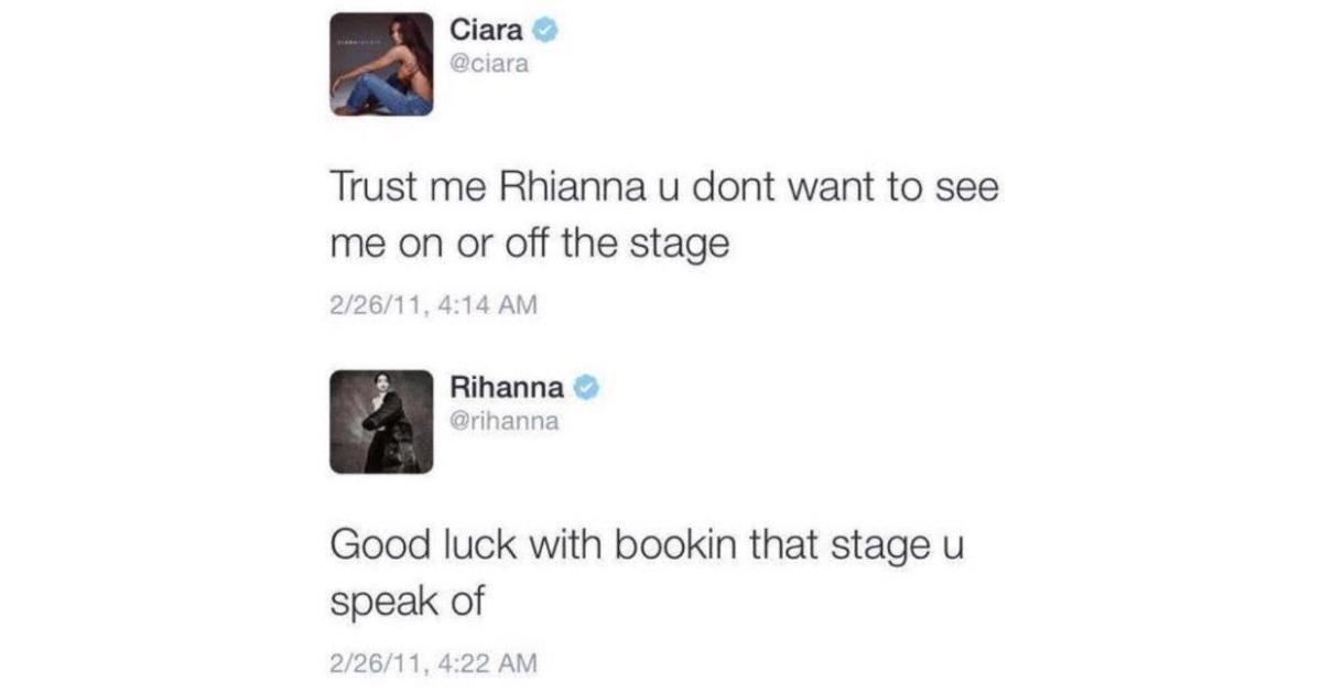 ciara squashes rihanna feud twitter babies